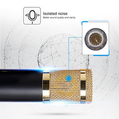 BM-800 Network K-Song Dedicated High-end Metal Shock Mount Microphone Set, BM800 Kit Blue, BM800 Kit White, BM800 Kit Black, BM800 Kit Pink