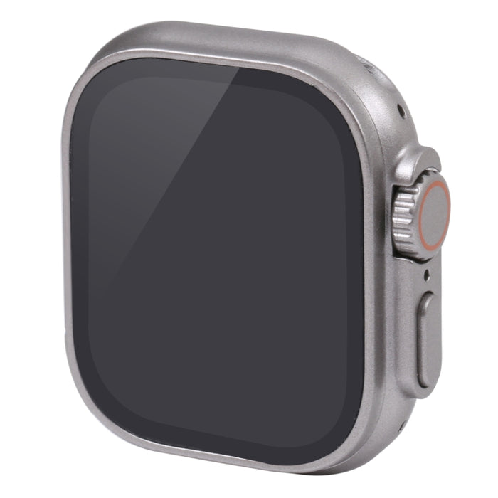 For Apple Watch Ultra 49mm Black Screen Non-Working Dummy Display Model, For Photographing Watch-strap, No Watchband, 49mm Black Screen,No Watchband (Silver)