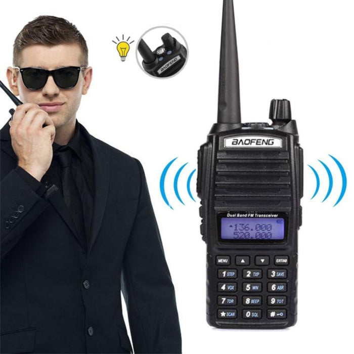 Walkie-talkie portátil BaoFeng UV-82 de 5 W, radio bidireccional de banda dual FM, VHF y UHF, UV-82