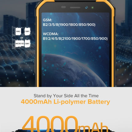 IP68/IP69K Waterproof Dustproof Shockproof, Face Identification, 4000mAh Battery, 5.0 inch Android 9.0 MTK6580A/W Quad Core up to 1.3GHz, Network: 3G, Armor X6 2GB+16GB