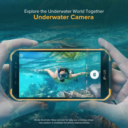 IP68/IP69K Waterproof Dustproof Shockproof, Face Identification, 4000mAh Battery, 5.0 inch Android 9.0 MTK6580A/W Quad Core up to 1.3GHz, Network: 3G, Armor X6 2GB+16GB