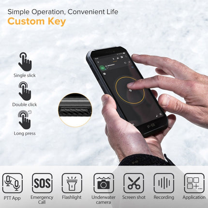 IP68/IP69K Waterproof Dustproof Shockproof, Face Identification, 4000mAh Battery, 5.0 inch Android 9.0 MTK6580A/W Quad Core up to 1.3GHz, Network: 3G, Armor X6 2GB+16GB