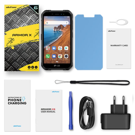 IP68/IP69K Waterproof Dustproof Shockproof, Face Identification, 4000mAh Battery, 5.0 inch Android 9.0 MTK6580A/W Quad Core up to 1.3GHz, Network: 3G, Armor X6 2GB+16GB