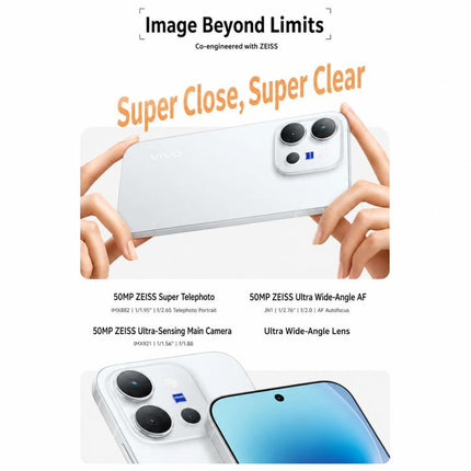 vivo X300 E, 12GB+256GB, 3D Ultrasonic Fingerprint, 6.59 inch OriginOS 6 Android 16 Snapdragon 8 Gen 5 Octa Core, OTG, NFC, Network: 5G, 12GB+256GB