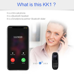 Hands Free Bluetooth Dialer Headphone, MTK6261DA, Anti-Lost, Single SIM, Network: 2G