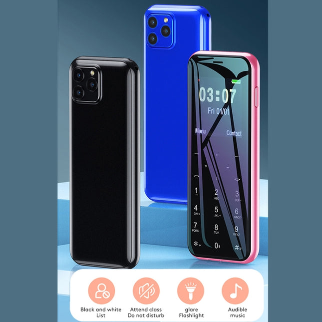 1000 mAh Akku, 1,44 Zoll, MTK6261D, unterstützt Bluetooth, FM, Magic Sound, GSM, Dual-SIM