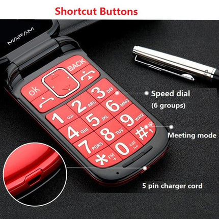 2.4 inch, 32MB+32MB, Support FM, SOS, GSM, Family Number, Big Keys, Dual SIM, EU Plug