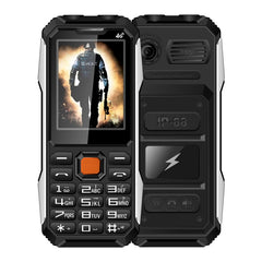 Waterproof Shockproof Dustproof, 6800mAh Battery, 2.4 inch, 21 Keys, Bluetooth, LED Flashlight, FM, SOS, Dual SIM, Network: 2G