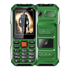 Waterproof Shockproof Dustproof, 6800mAh Battery, 2.4 inch, 21 Keys, Bluetooth, LED Flashlight, FM, SOS, Dual SIM, Network: 2G