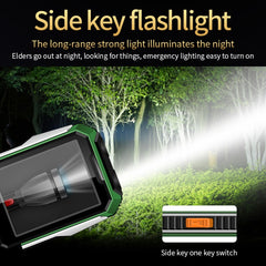 Waterproof Shockproof Dustproof, 6800mAh Battery, 2.4 inch, 21 Keys, Bluetooth, LED Flashlight, FM, SOS, Dual SIM, Network: 2G