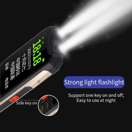 Resistente al agua, a prueba de golpes y polvo, batería de 4800 mAh, 2,4 pulgadas, 21 teclas, Bluetooth, linterna LED, FM, SOS, SIM dual, red: 2G