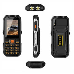 Waterproof Shockproof Dustproof, 16800mAh Battery, 2.4 inch, 21 Keys, Bluetooth, LED Flashlight, FM, SOS, Dual SIM, Network: 2G, Q8 2G