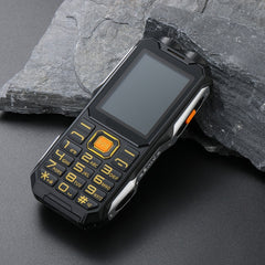 Waterproof Shockproof Dustproof, 16800mAh Battery, 2.4 inch, 21 Keys, Bluetooth, LED Flashlight, FM, SOS, Dual SIM, Network: 2G, Q8 2G