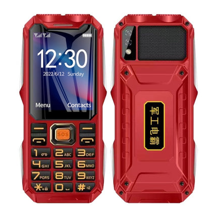 Resistente al agua, a prueba de golpes y polvo, batería de 16800 mAh, 2,4 pulgadas, 21 teclas, Bluetooth, linterna LED, FM, SOS, SIM dual, red: 2G, Q8 2G