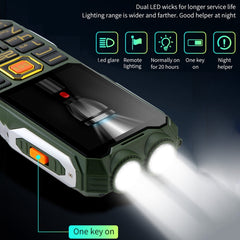 Waterproof Shockproof Dustproof, 16800mAh Battery, 2.4 inch, 21 Keys, Bluetooth, LED Flashlight, FM, SOS, Dual SIM, Network: 2G, Q8 2G