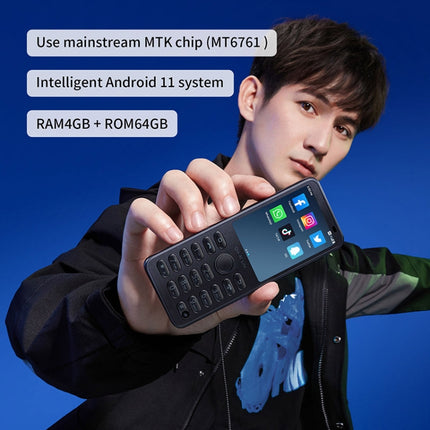 2,8 pulgadas, Android 11 MTK6761 Quad-core hasta 2,0 GHz, 21 teclas, Red: 4G, 3 GB + 32 GB