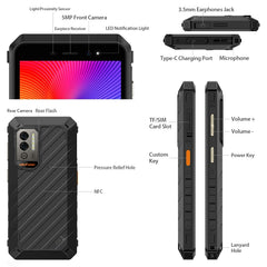 IP68/IP69K Waterproof Dustproof Shockproof, Dual Back Cameras, Face Unlock, 5.45 inch Android 12 MediaTek Helio G25 MT6762VWB Octa Core up to 2.0GHz, Network: 4G, NFC, OTG, Power Armor X11 Pro