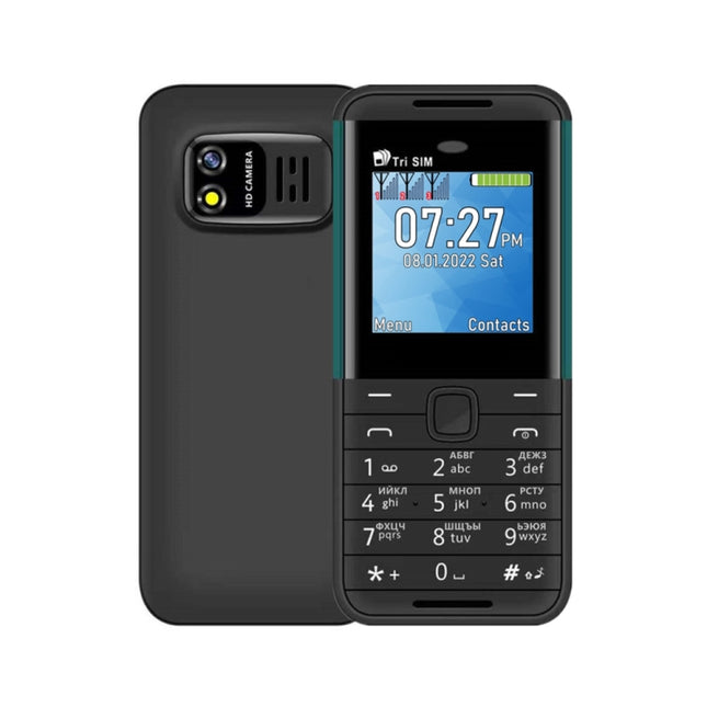 1.33 inch, MTK6261D, 21 Keys, Support Bluetooth, FM, Magic Sound, Auto Call Record, GSM, Triple SIM