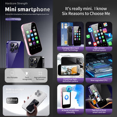 Face Recognition, 3.0 inch Android 9.0 MTK6739CW Quad Core up to 1.28GHz, OTG, Network: 4G, Dual SIM, Support Google Play, 2GB+16GB