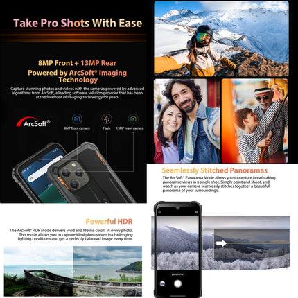 IP68/IP69K/MIL-STD-810H, Desbloqueo facial, Batería de 6580 mAh, 6.1 pulgadas Android 12 MTK6765 Helio P35 Octa Core hasta 2.3 GHz, Red: 4G, OTG, NFC, Dual SIM, BV5300 Pro, 4 GB + 64 GB