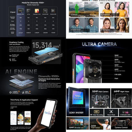 Ulefone Armor 28 Ultra Rugged Phone, 16GB+1TB, Night Vision, 10600mAh, 6.67 inch Android 14 MediaTek Dimensity 9300+ Octa Core, Network: 5G, NFC, Armor 28 Ultra