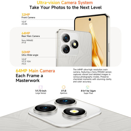 Ulefone Note 18 Pro, 6GB+256GB, Face ID y huella dactilar lateral, 6.78 pulgadas Android 14 MediaTek Helio G91 MTK6769 Octa Core, Red: 4G, Dual SIM, OTG, NFC