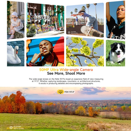 Ulefone Note 18 Pro, 6GB+256GB, Face ID y huella dactilar lateral, 6.78 pulgadas Android 14 MediaTek Helio G91 MTK6769 Octa Core, Red: 4G, Dual SIM, OTG, NFC