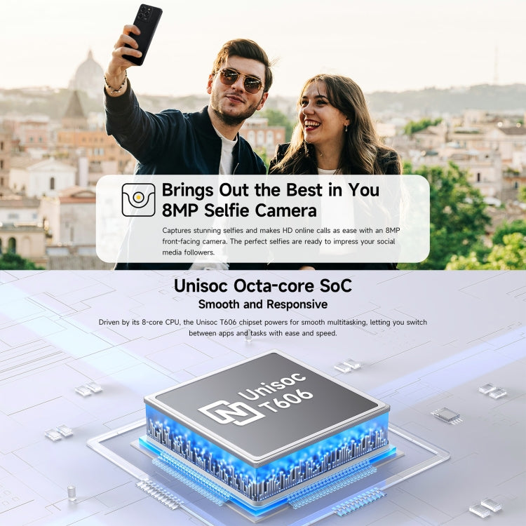 Ulefone Note 20 Pro, 4GB+128GB, Face ID & Side Fingerprint, 6000mAh, 6.75 inch Android 14 Unisoc T606 Octa Core, Network: 4G, Dual SIM, OTG