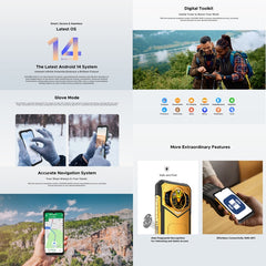 DOOGEE S200X AI Rugged Phone, 12GB+512GB, Side Fingerprint, 6.72 inch Android 14 Dimensity 7050 Octa Core 2.6GHz, Network: 5G, OTG, NFC