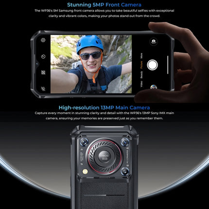 Oukitel WP36 Pro, 6GB+256GB, IP68/IP69K, Identificación de huellas dactilares, 10600mAh, 6.52 pulgadas MediaTek MT8788 Octa Core, NFC, OTG, Red: 4G, WP36 Pro, 6GB+256GB