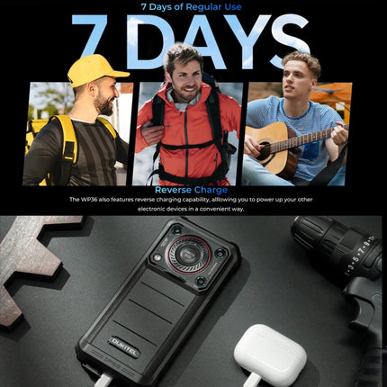 Oukitel WP36 Pro, 6GB+256GB, IP68/IP69K, Identificación de huellas dactilares, 10600mAh, 6.52 pulgadas MediaTek MT8788 Octa Core, NFC, OTG, Red: 4G, WP36 Pro, 6GB+256GB