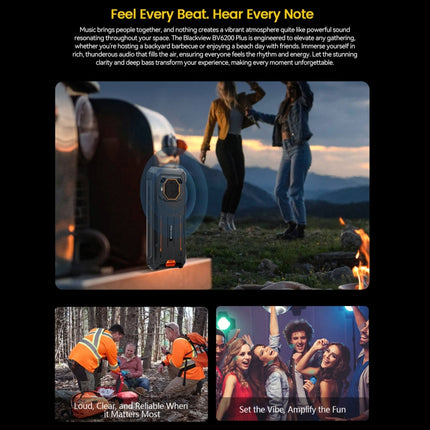 Blackview BV6200 Plus, 8 GB + 256 GB, IP68/IP69K/MIL-STD-810H, 6,56 Zoll Android 14 Unisoc UMS9230 T606 Octa Core, Netzwerk: 4G, OTG, NFC