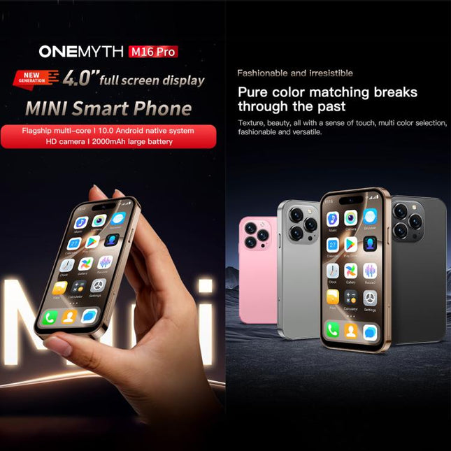 SOYES ONEMYTH M16 Pro, 2GB+16GB, 4.0 inch Android 10.0 MTK6580 Quad Core, Network: 3G, Dual SIM