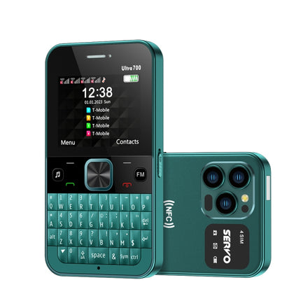 SERVO U700, 2.4 inch, MTK6261D, 58 Full Keyboards, Support Bluetooth, FM, NFC, Quick Dial, Flashlight, GSM, Quad SIM