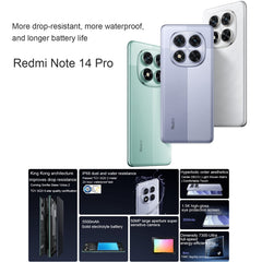 Xiaomi Redmi Note 14 Pro, 12GB+256GB, 6.67 inch Xiaomi HyperOS Mediatek Dimensity 7300-Ultra Octa Core, NFC, Network: 5G, 12GB+256GB