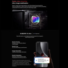 Xiaomi 15 Ultra Global, 16GB+512GB, 3D Ultrasonic Fingerprint, 200MP Camera, 6.73 inch Xiaomi HyperOS 2 Snapdragon 8 Elite Octa Core 3nm, NFC, Network: 5G, Xiaomi 15 Ultra Global, 16GB+512GB (Silver), Xiaomi 15 Ultra Global, 16GB+512GB (Black)