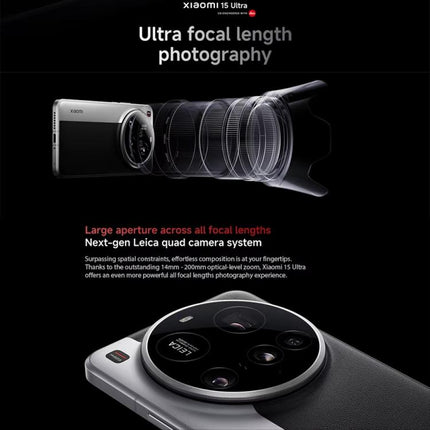 Xiaomi 15 Ultra Global, 16GB+512GB, 3D Ultrasonic Fingerprint, 200MP Camera, 6.73 inch Xiaomi HyperOS 2 Snapdragon 8 Elite Octa Core 3nm, NFC, Network: 5G, Xiaomi 15 Ultra Global, 16GB+512GB (Silver), Xiaomi 15 Ultra Global, 16GB+512GB (Black)