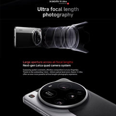 Xiaomi 15 Ultra Global, 16GB+512GB, 3D Ultrasonic Fingerprint, 200MP Camera, 6.73 inch Xiaomi HyperOS 2 Snapdragon 8 Elite Octa Core 3nm, NFC, Network: 5G, Xiaomi 15 Ultra Global, 16GB+512GB (Silver), Xiaomi 15 Ultra Global, 16GB+512GB (Black)