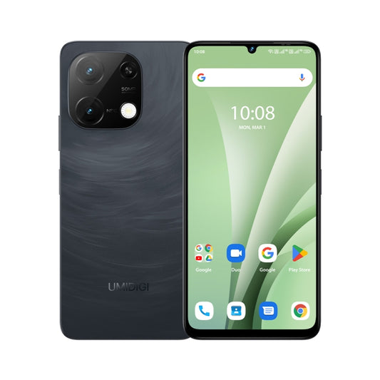 UMIDIGI G9C, 6GB+128GB, Face ID y reconocimiento de huellas dactilares laterales, 6.75 pulgadas Android 14 Go MediaTek Helio G36 Octa Core, Red: 4G, G9C