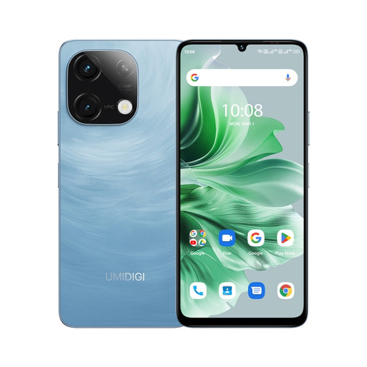 UMIDIGI G9C, 6 GB + 128 GB, Face ID und seitliche Fingerabdruckerkennung, 6,75 Zoll Android 14 Go MediaTek Helio G36 Octa Core, Netzwerk: 4G, G9C