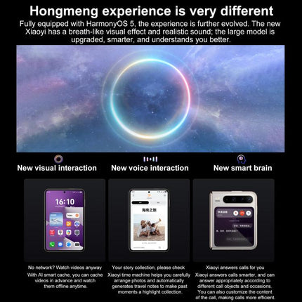 HUAWEI Pura X, 12GB+256GB, Side Fingerprint Identification, 6.3 inch + 3.5 inch HarmonyOS 5.0.1 Octa Core, NFC, OTG, Not Support Google Play, 12GB+256GB