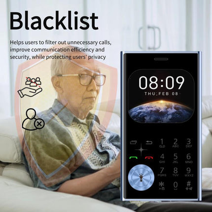 V8 Card Mobile Phone, 2.01 inch, MTK6261D, Support Bluetooth, FM, Torch, GSM, Dual SIM