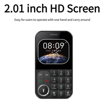 V9 Card Mobile Phone, 2.01 inch, MTK6261D, Support Bluetooth, FM, Torch, GSM, Dual SIM