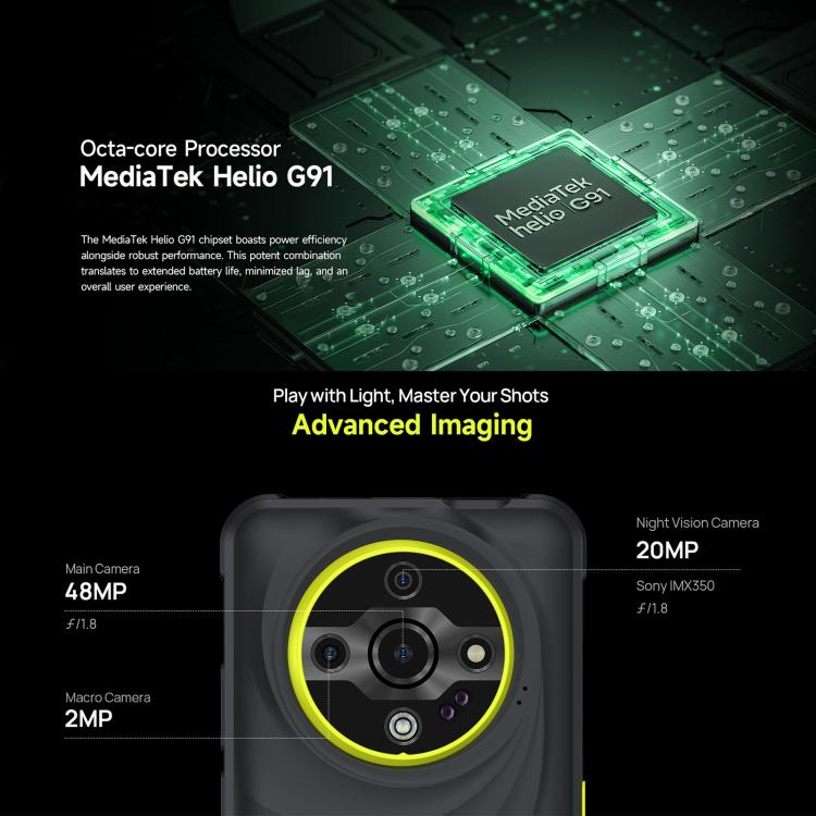 Ulefone Armor X31, 6GB+128GB, Night Vision, IP68/IP69K Rugged Phone, 6.56 inch Android 14 MediaTek Helio G91 Octa Core, Network: 4G, NFC, OTG