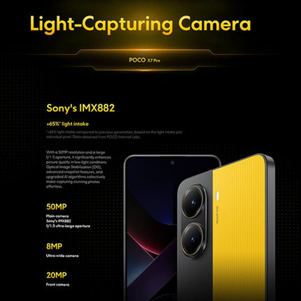 Xiaomi POCO X7 Pro 5G Global, 12GB+512GB, In-screen Fingerprint, 6.67 inch Xiaomi HyperOS 2 MediaTek Dimensity 8400-Ultra Octa Core, NFC, Network: 5G