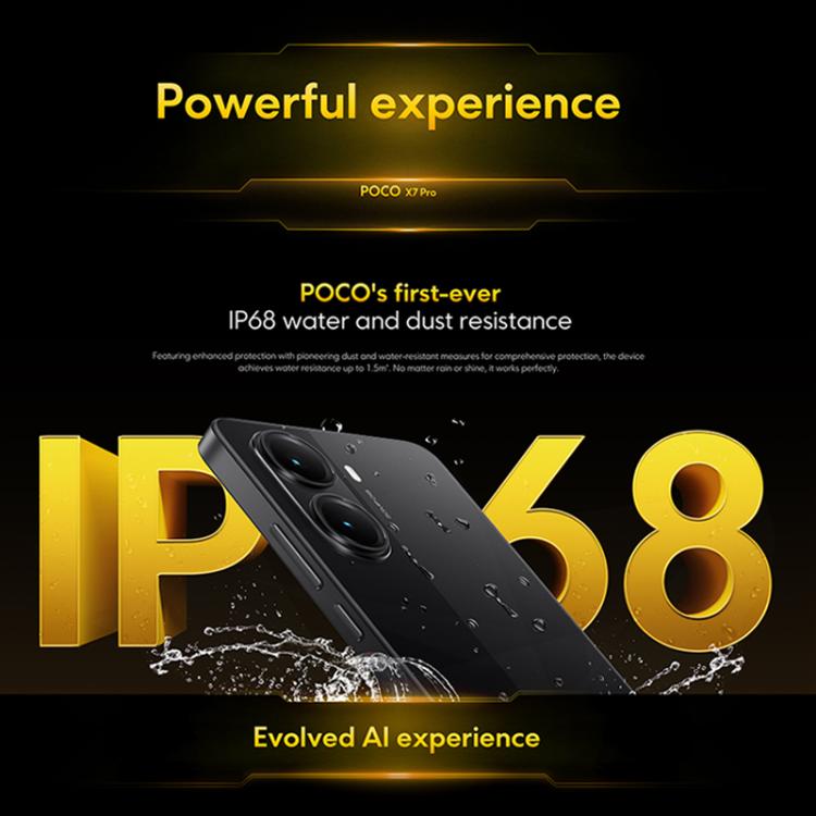 Xiaomi POCO X7 Pro 5G Global, 12GB+512GB, In-screen Fingerprint, 6.67 inch Xiaomi HyperOS 2 MediaTek Dimensity 8400-Ultra Octa Core, NFC, Network: 5G