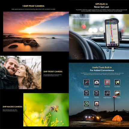 Oukitel WP23 Plus Rugged Phone, 8GB+256GB, 6.52 inch Android 14.0Unisoc T606 Octa-core, NFC, OTG, Network: 4G
