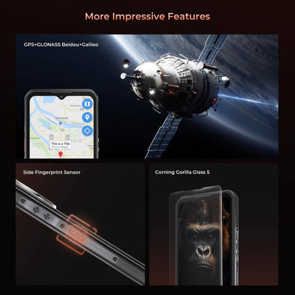 Oukitel WP55 Pro 5G Rugged Phone, 16GB+512GB, 108MP Camera, Fingerprint Identification, 6.6 inch Android 15 MediaTek Dimensity 7025 Octa Core, NFC, OTG, Network: 5G
