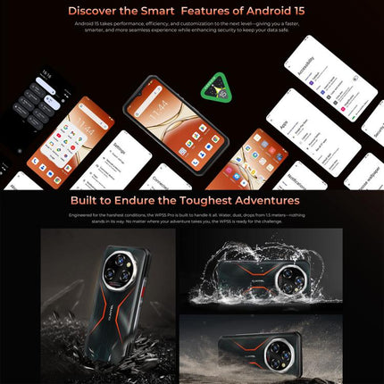 Oukitel WP55 Pro 5G Rugged Phone, 16GB+512GB, 108MP Camera, Fingerprint Identification, 6.6 inch Android 15 MediaTek Dimensity 7025 Octa Core, NFC, OTG, Network: 5G