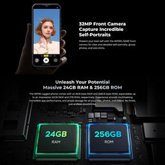 Oukitel WP39 Pro 5G Rugged Phone, 6GB+256GB, Night Vision, Fingerprint Identification, 6.6 inch MediaTek Dimensity 6100+ Octa Core, NFC, OTG, Network: 5G